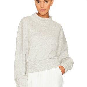 Women's Varley Dunbar Sweatshirt in Ivory Fleck Marle size Small